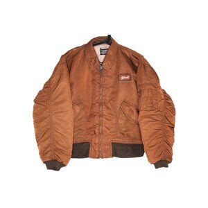 Vintage Schott Bros. Mens Small CWU-R Cropped Brown Bomber Jacket M1104